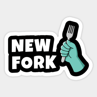 New Fork or New York ? Sticker